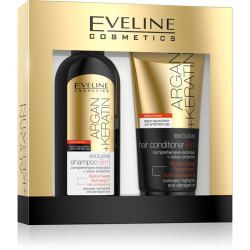 Eveline Argan Keratin Shampoo&Condioner 8in1 Gift Set