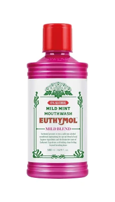 Euthymol Mild Mint Mouthwash 500ml